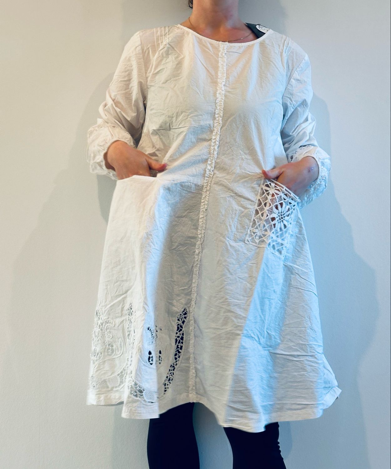 Ewa i Walla Tunika Soli 44192 SS26 Cotten Lace White Goldenlabel