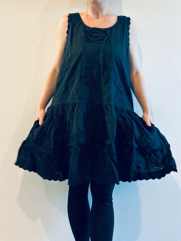 Ewa i Walla Tunika Vida SS26 33408 Black Cotten