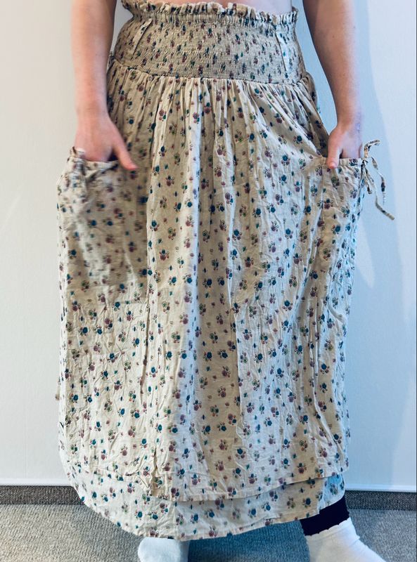 Ewa i Walla Aini Rock 22370 One Size Beige Flowers Cotten Nachhaltigkeit