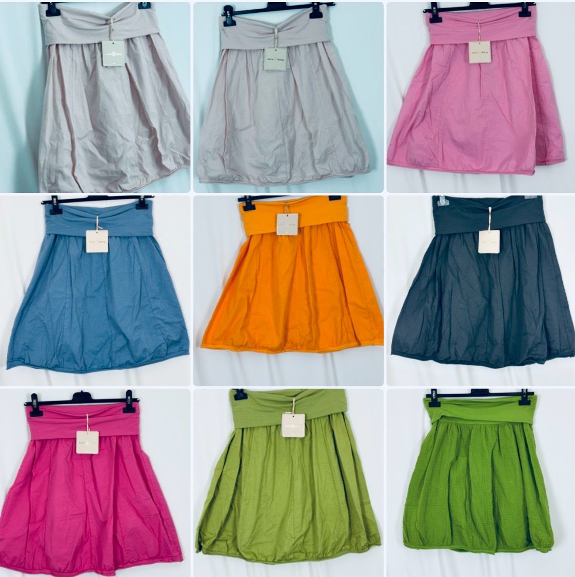 Julia Wang Ballonrock Baumwolle Uni One Size div. Farben