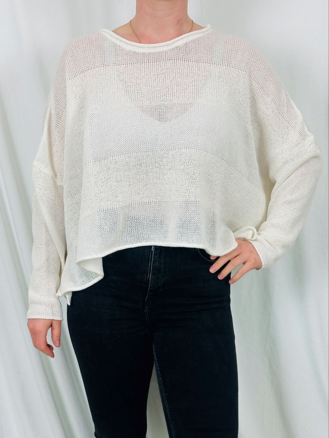 Rundholz Black Label Pullover Offwhite 3720703 SS26