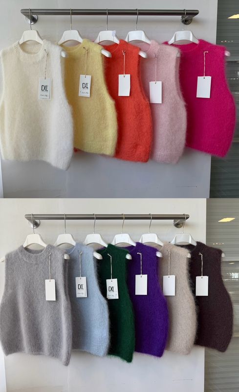 Julia Wang Pullunder CLX Kid Mohair One Size Weich div. Farben Julia Wang Pullunder CLX Kid Mohair One Size Weich div. Farben