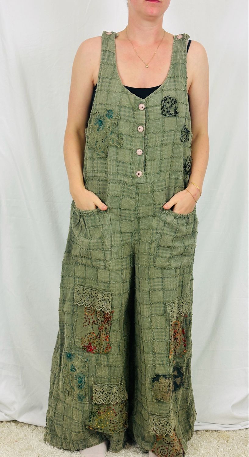 JLS  Baumwolle Hose Latz One Size