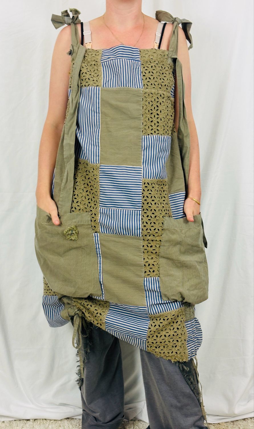 JLS Latzrock Baumwolle One Size Vintage