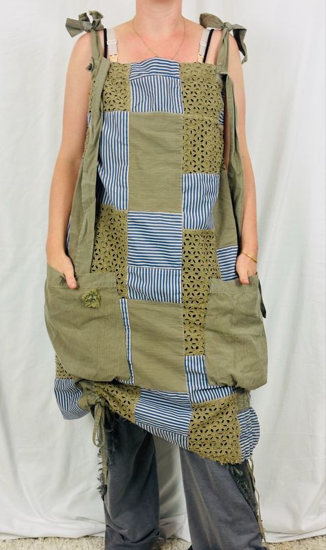 JLS Latzrock Baumwolle One Size Vintage