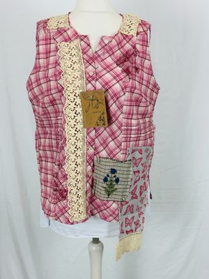JLS Bluse Baumwolle One Size Boho