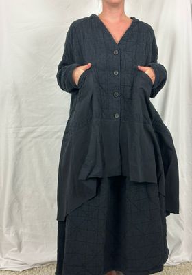 Ewa i Walla Mantel Yrsa 66790 AW26 Black Quilted
