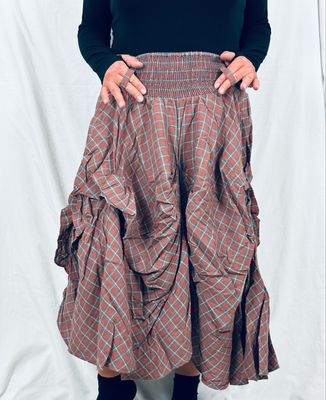 Ewa i Walla Rock Wilma 22342 AW26 Original Checked Linen One Size Goldenlabel