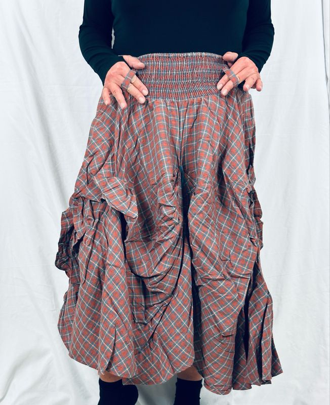 Ewa i Walla Rock Wilma 22342 AW26 Original Checked Linen One Size Goldenlabel