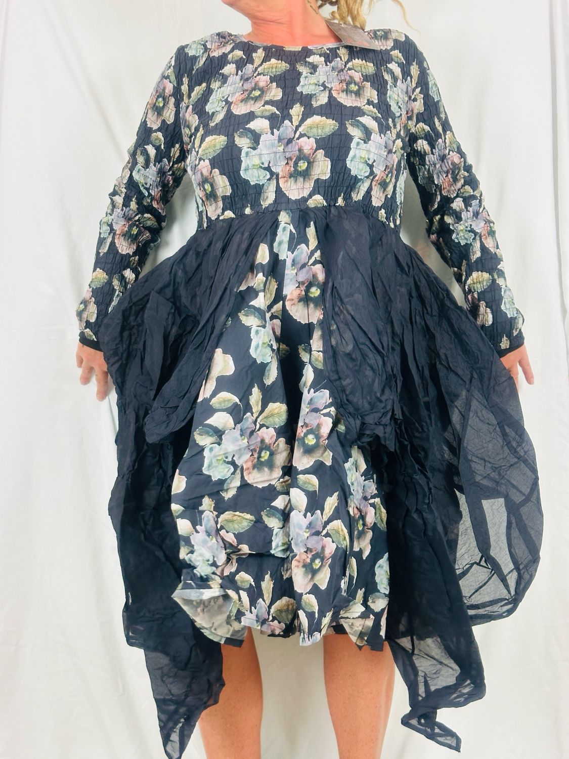Ewa i Walla Kleid Jonna Cotten Flower 55979 AW26