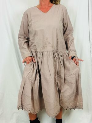 Ewa i Walla Kleid Cia Grey Mauve Cotten 55969 AW26 Ewa i Walla Kleid Cia Grey Mauve Cotten 55969 AW26