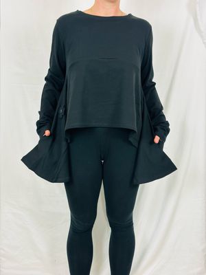 Pluslavie/PLÜ Circle Sweat Black 2135 AW26
