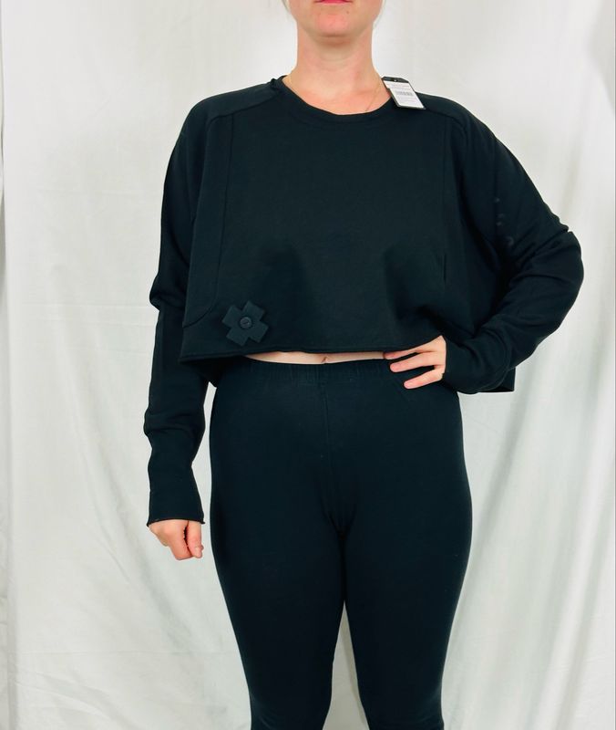 Pluslavie/PLÜ Shortshortsweattr One Size Black Print  2137 AW26