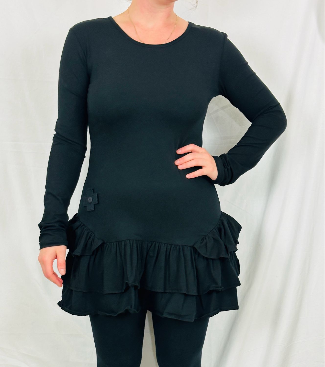 Pluslavie/PLÜ Bohoshirt Black 5088 AW26