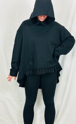 Pluslavie/PLÜ Tulle Hoody Black 2128 AW26