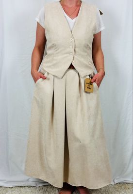 Julia Wang Rock Weste Set Cord Beige One Size Julia Wang Rock Weste Set Cord Beige One Size