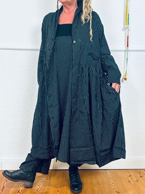 Ewa i Walla Mantel / Kleid Nellie Black AW26 Cotten Woll 55989 XL