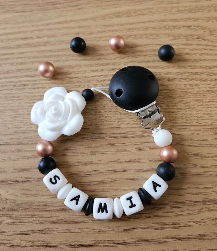 Attache tétine personnalisable  SAMIA