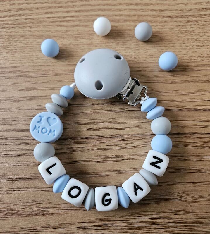 Attache tétine personnalisable LOGAN