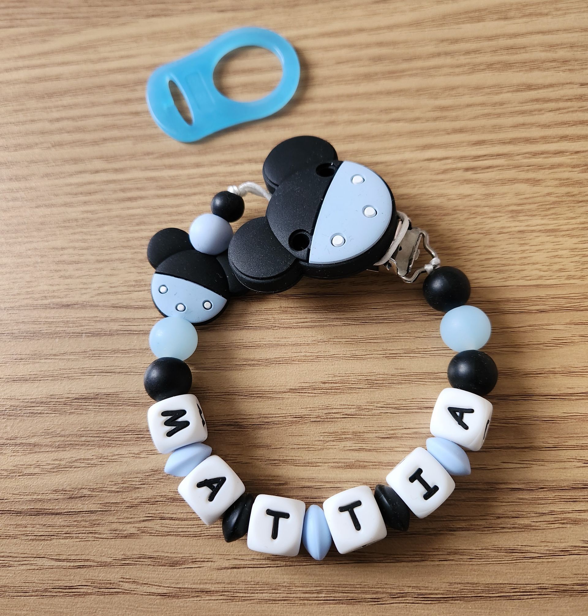 Attache tétine personnalisable MATTIA