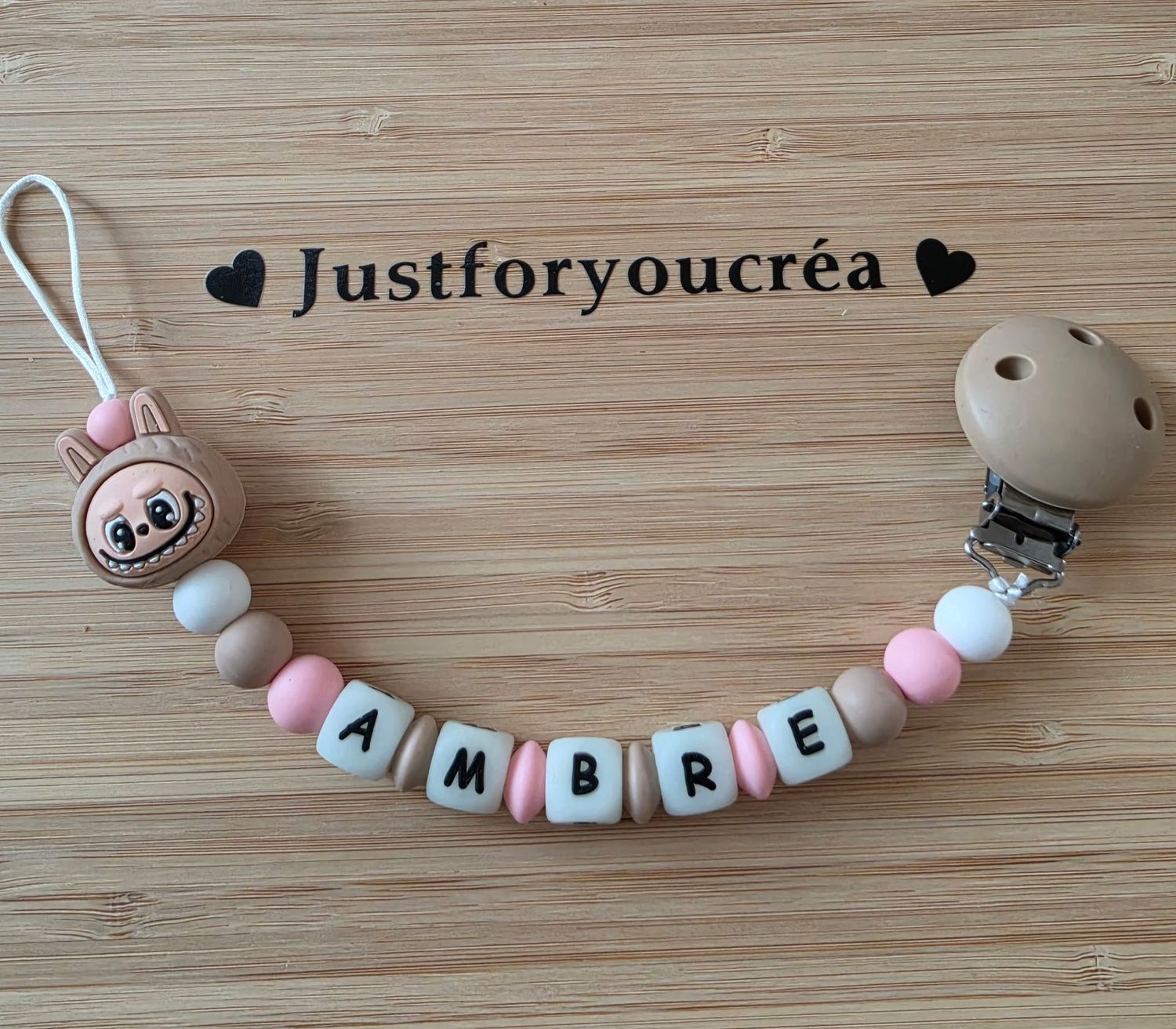 Attache tétine AMBRE