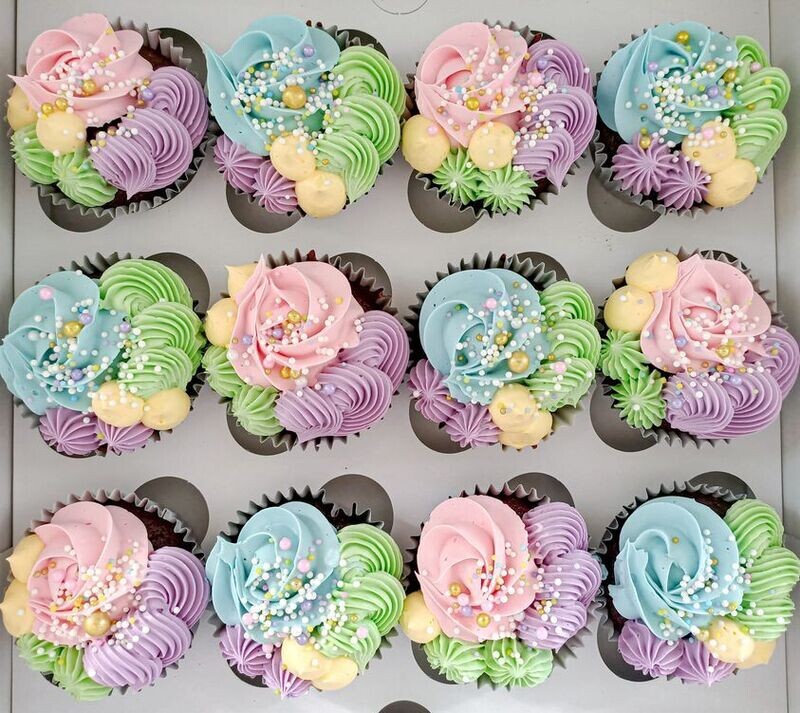 Pastel cupcakes