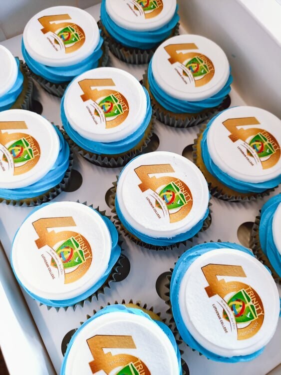 Corporate logo cupcakes