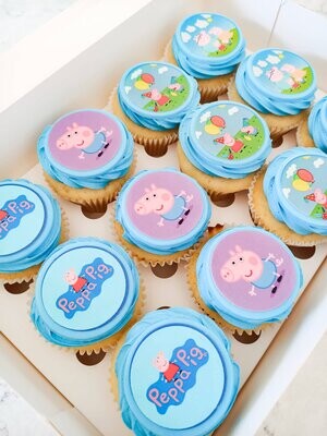 Peppa Pig cupcakes