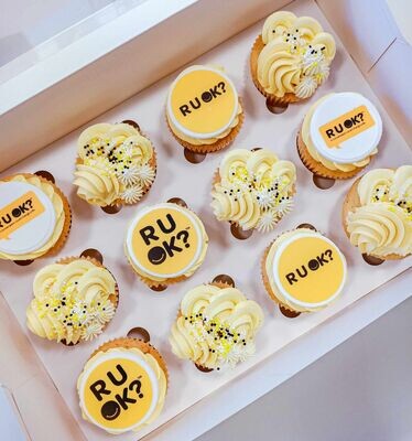 R U OK Day standard cupcakes