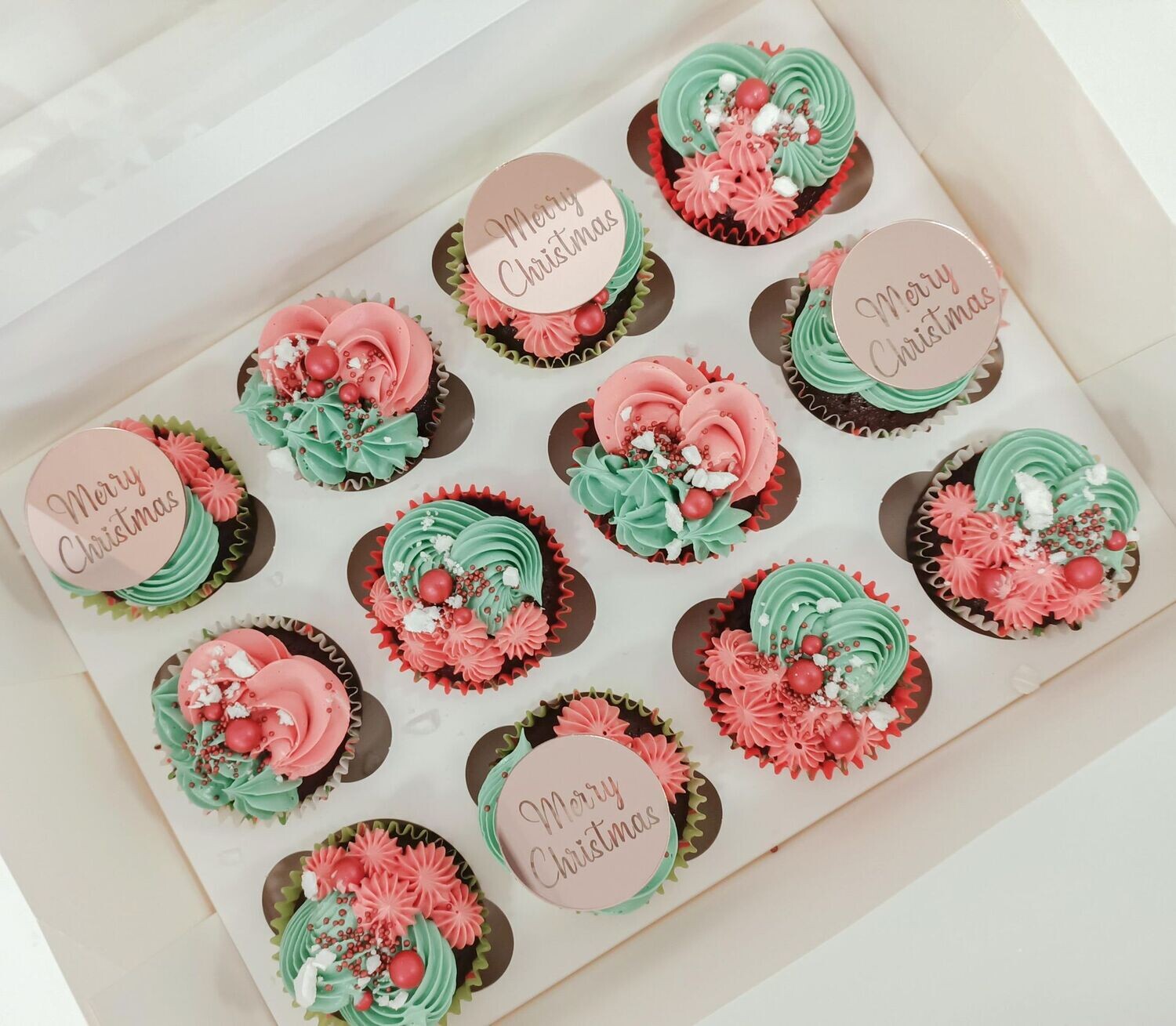 Christmas cupcakes