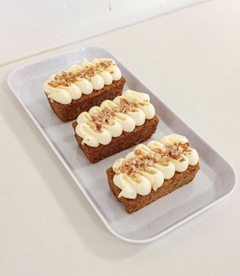 Carrot cake with cream cheese icing
