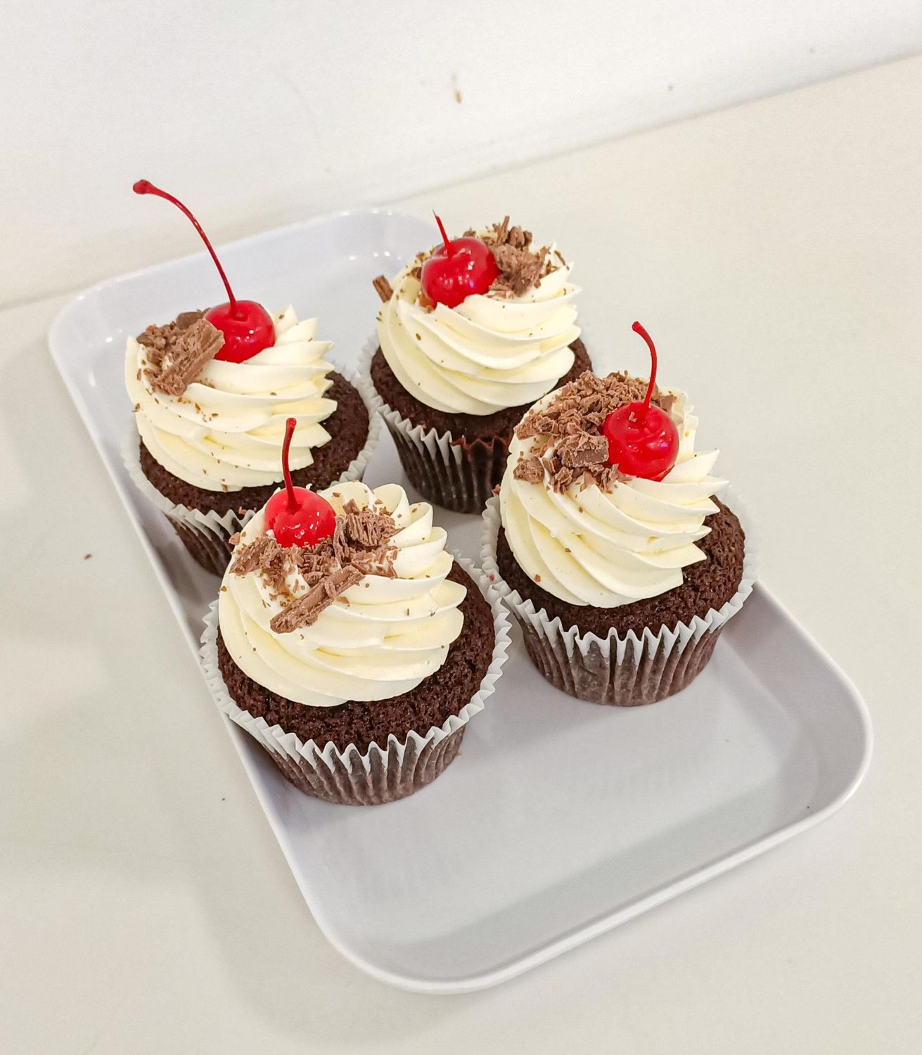 Black forest cupcakes