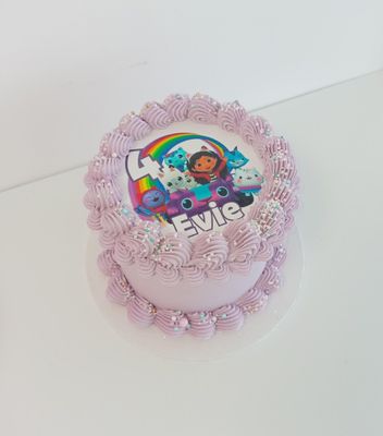 Gabby Dollhouse Retro cake