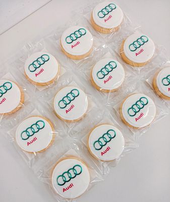 Mini Corporate logo cookies - Edible image/printed
