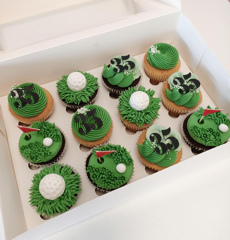 Golf themed Cupcakes