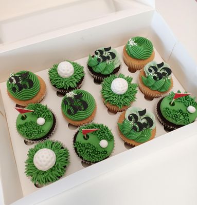 Golf themed Cupcakes