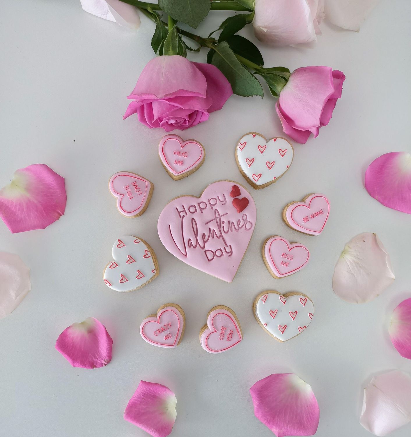Valentines Day heart cookies