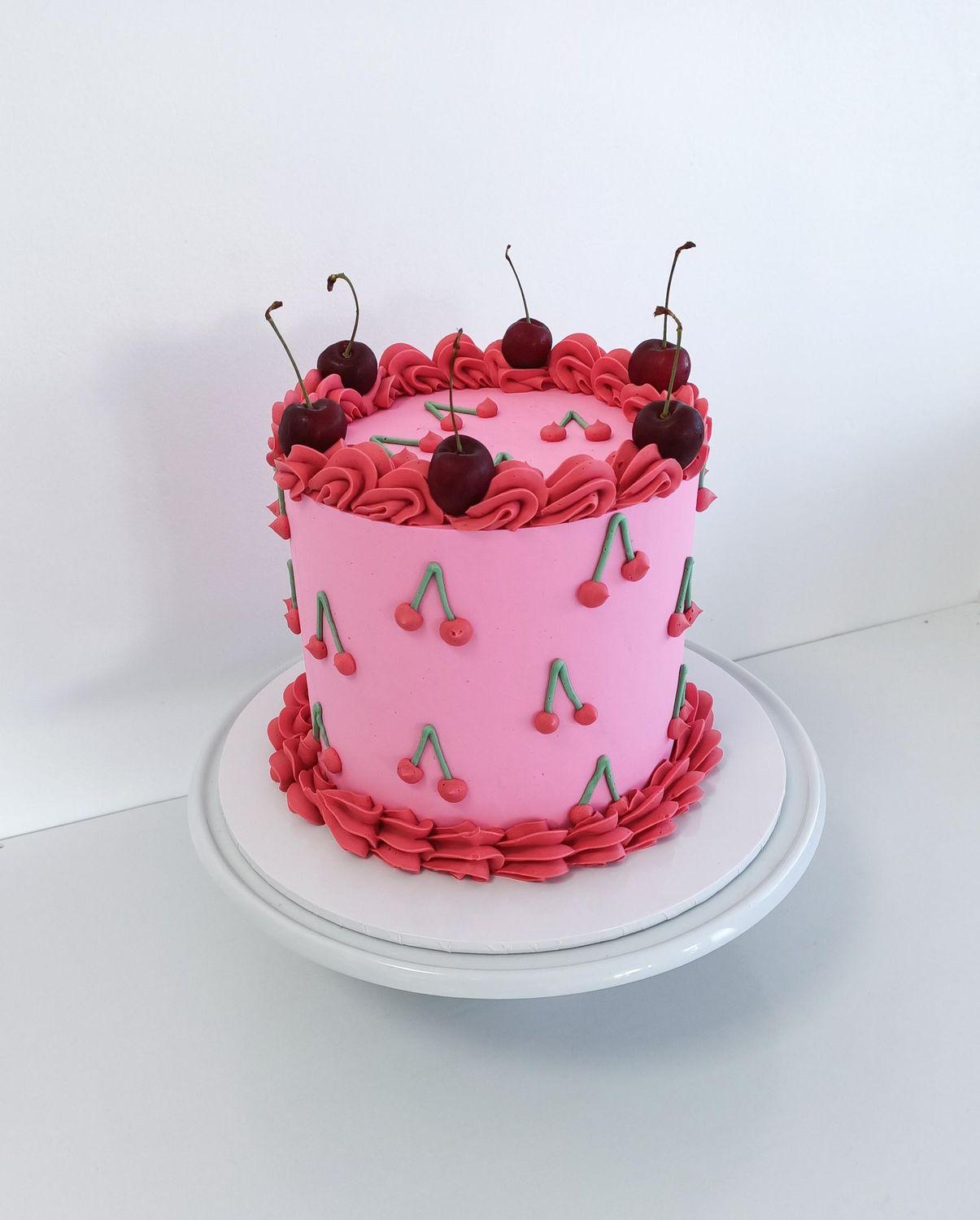 Cherry on top retro cake