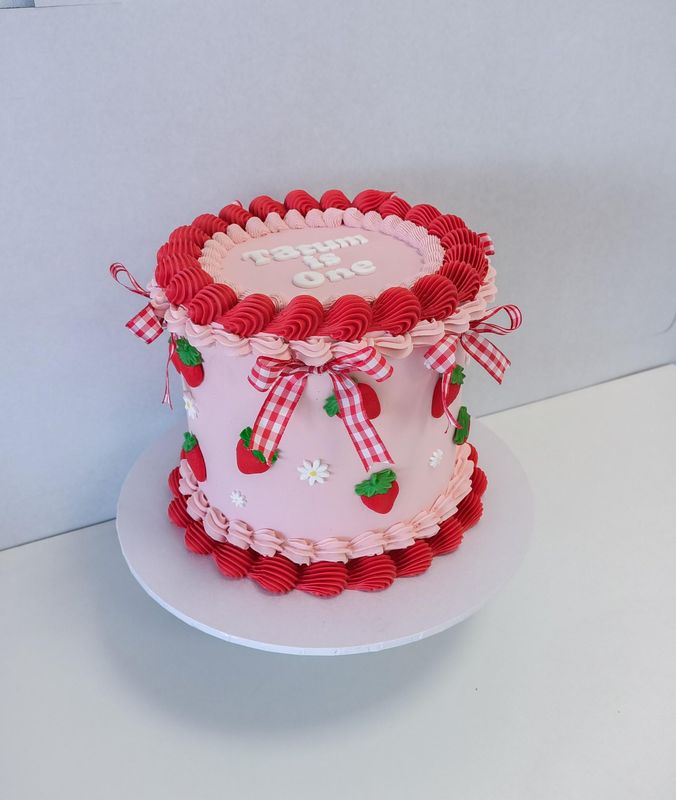 Berry First Birthday cake