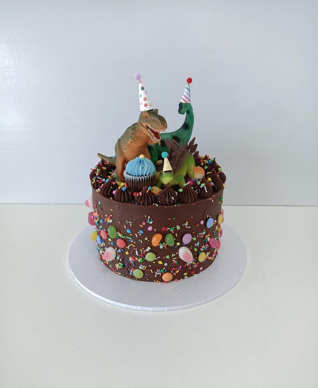 Dinosaur party cake
