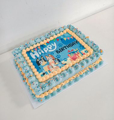 Bluey sheet cake