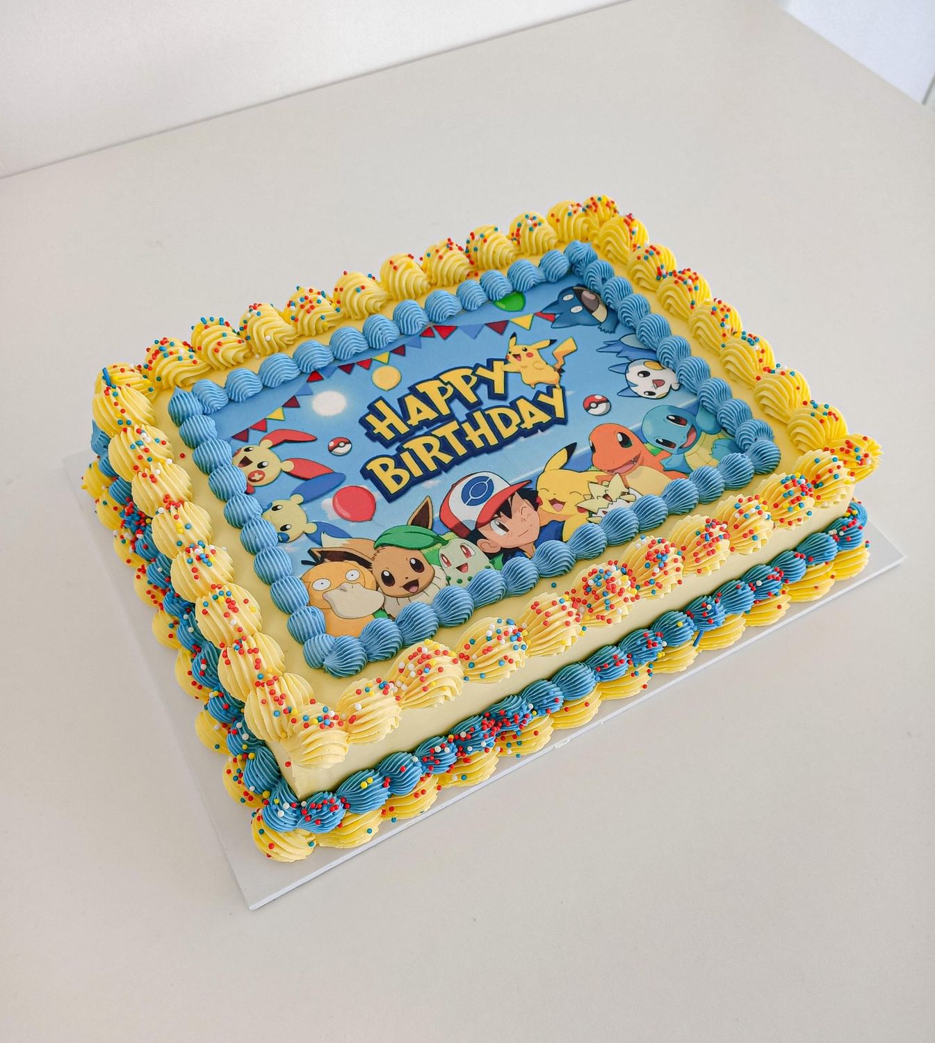 Pokemon sheet cake - Small