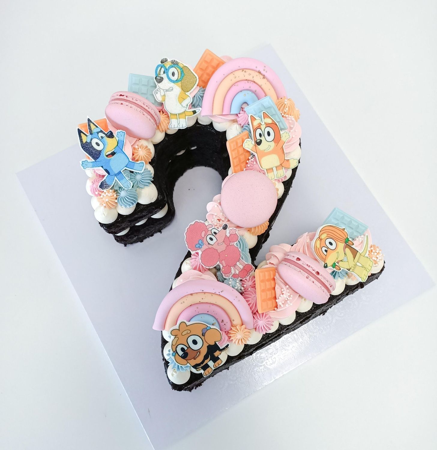Bluey number cake Bluey number cake