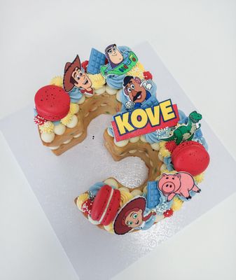 Toy Story number cake Toy Story number cake