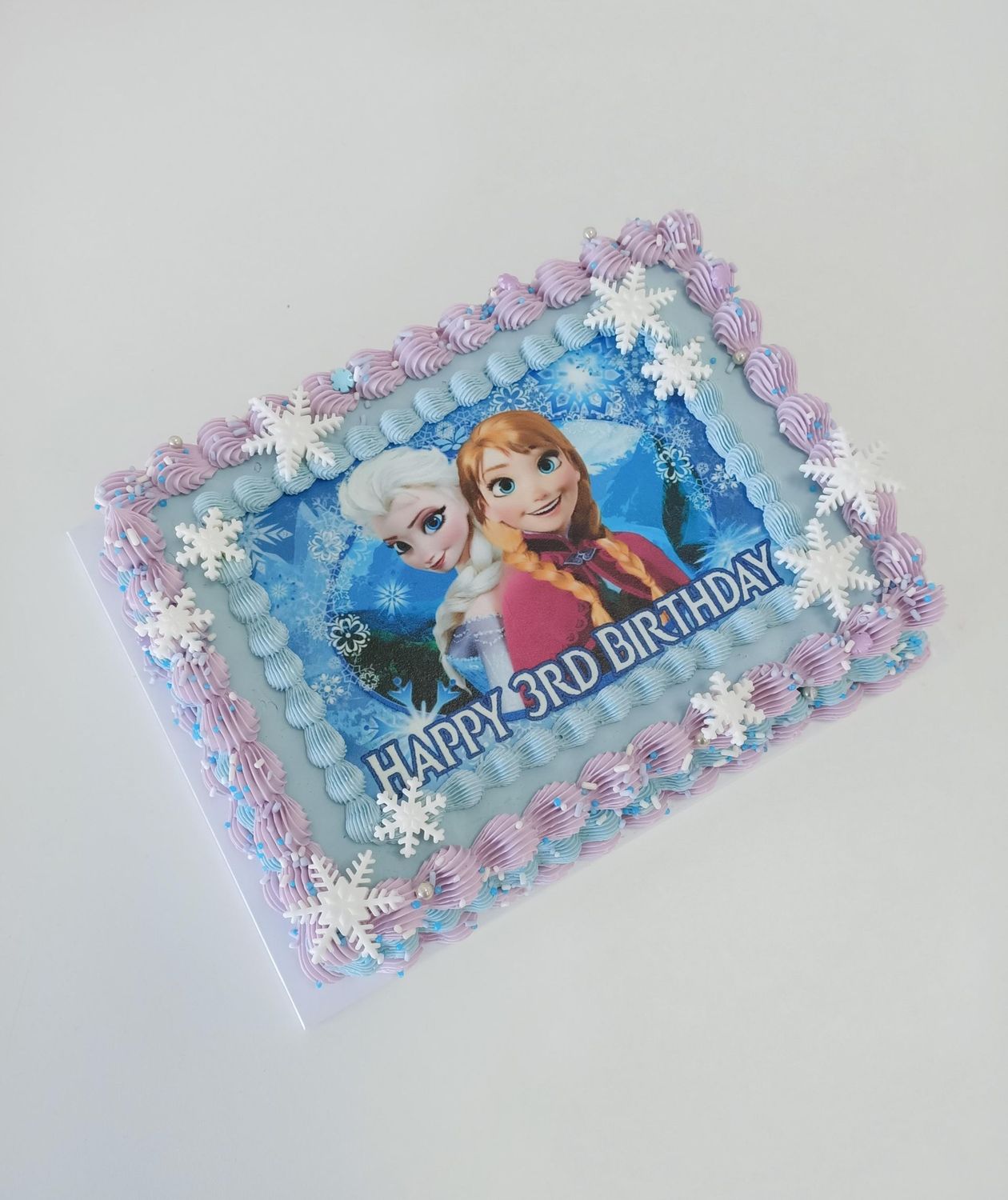 Frozen themed sheet cake