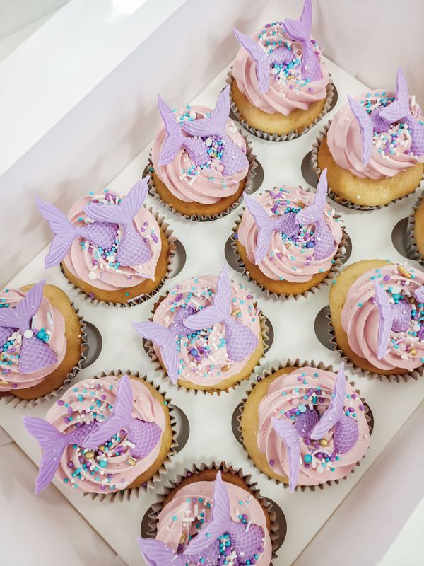 Mermaid Tail Cupcakes
