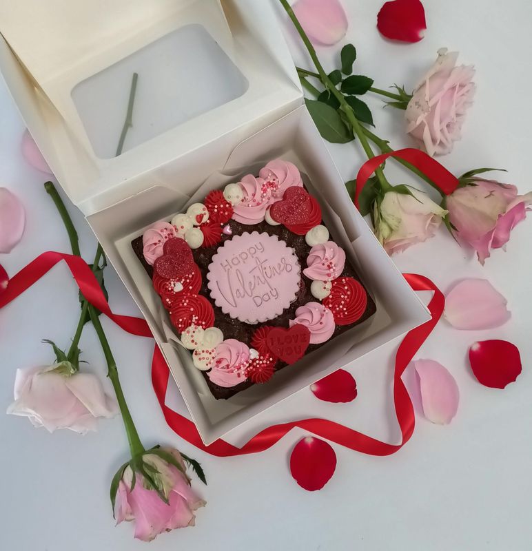 Valentine's Day Brownie Box