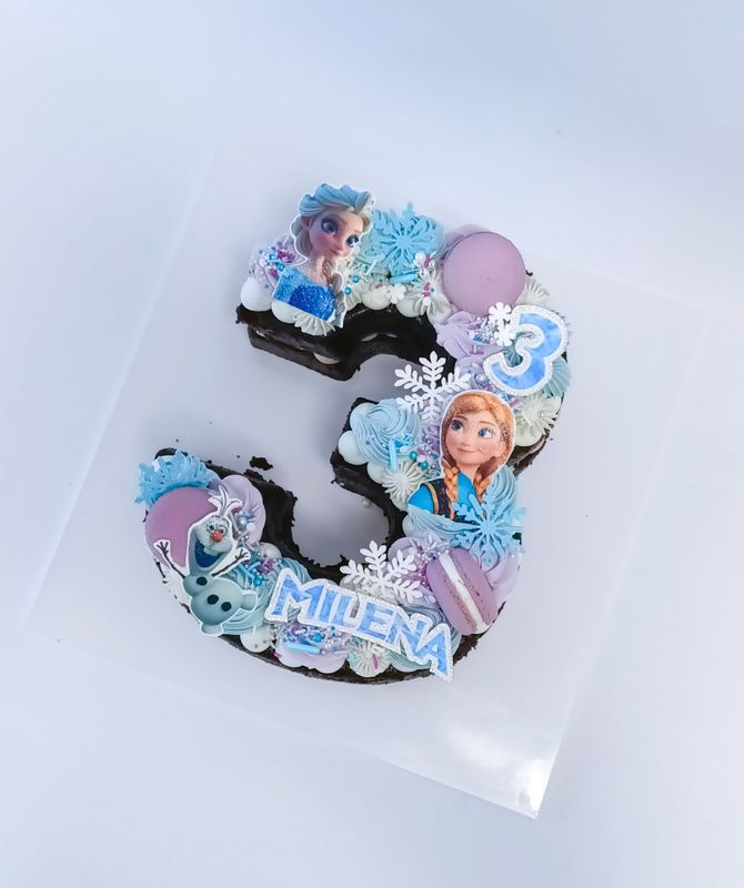 Frozen number cake
