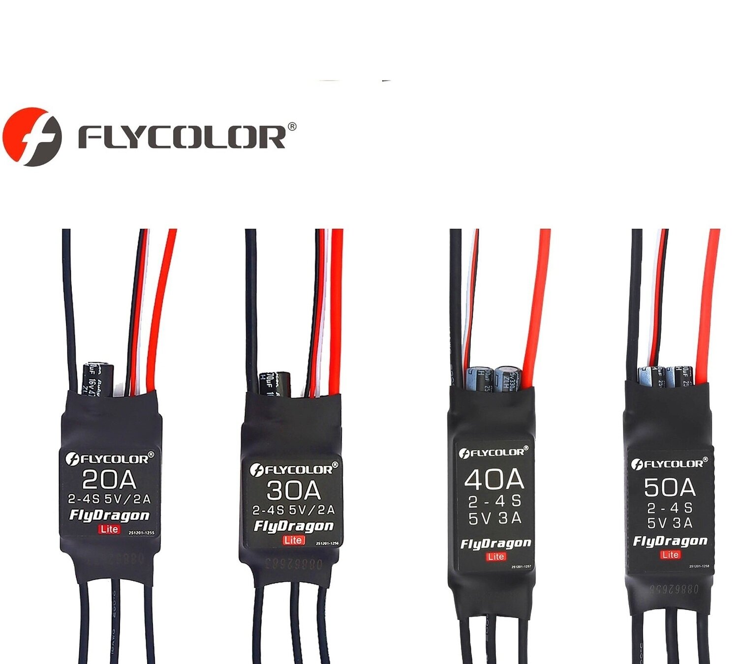 Flycolor FlyDragon Lite – ESC contrôleur de vitesse électronique 20A pour Moteur brushless