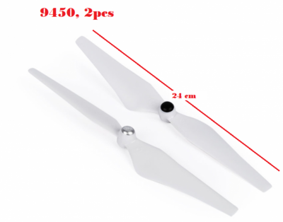 Lot Hélices 9450 ABS noire 13 inch (2PCS/PACK) pour moteur brushless
